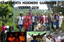 Campamento Misionero, Guariquen, Agosto 2016